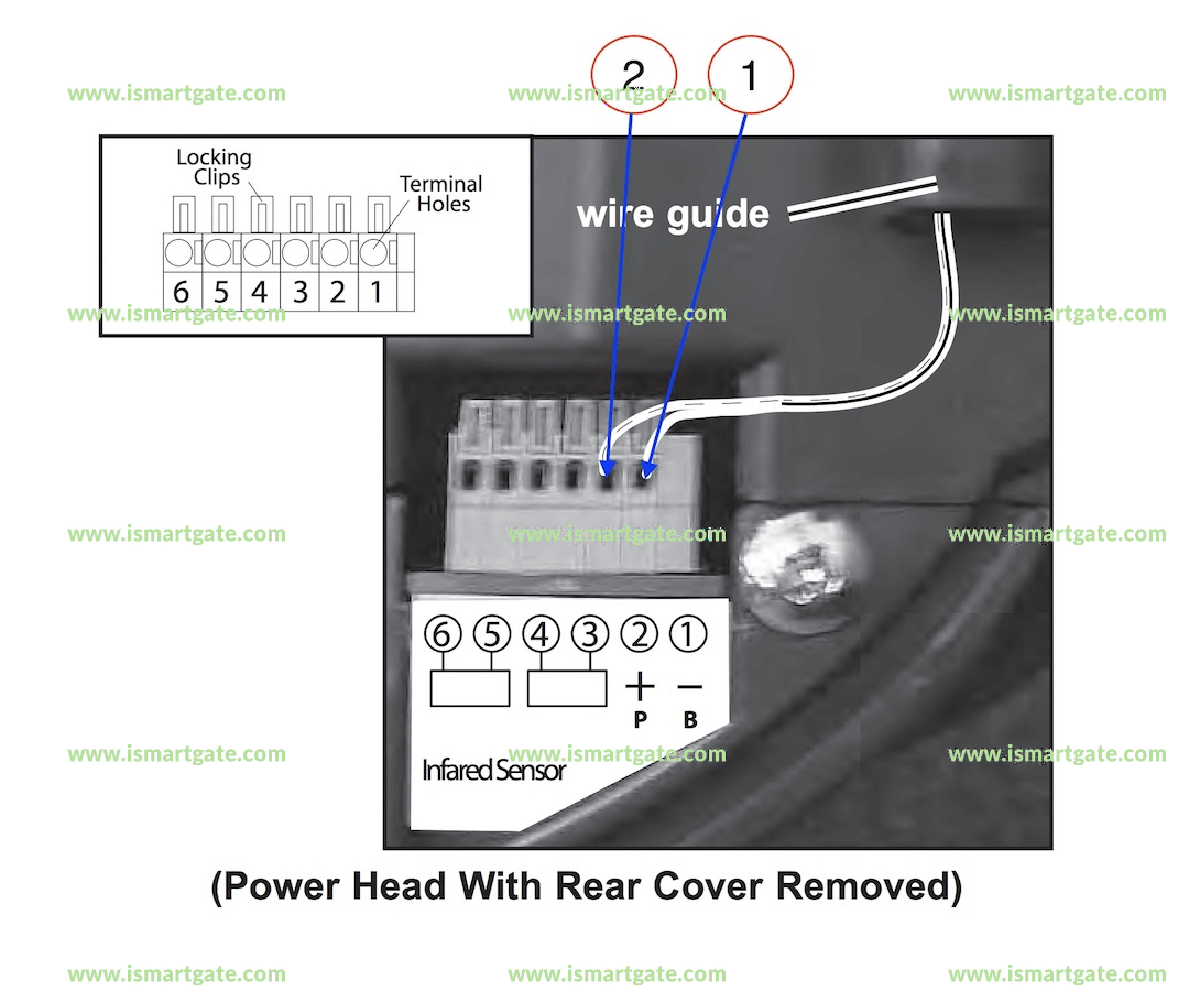 Wiring diagram for OVERHEAD DOOR Model 1026